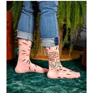 Blue Q I SHALL SUPPORT YOU LIKE AN UNDERWIRE BRA CREW SOCKS